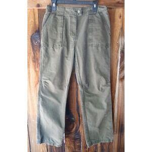Woolrich Pants Womens‎ Size 10 Dark Green Cotton Pockets